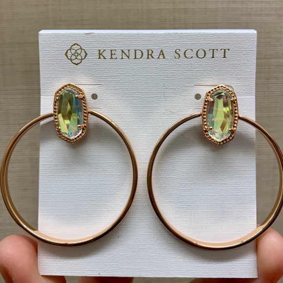 NWOT KENDRA SCOTT Mayra Open Frame Earrings - Picture 5 of 6
